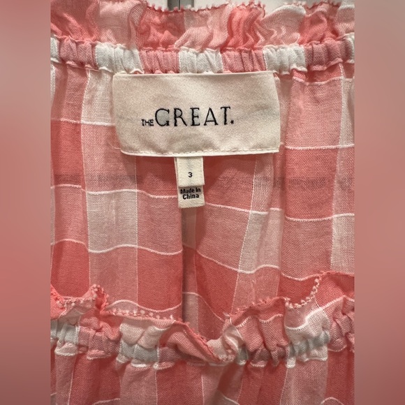 THE GREAT GARLAND TOP IN PINK & WHITE GINGHAM, SIZE 3/L/12-14. - Picture 4 of 14